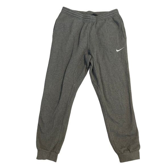 Nike men's medium heather gray blue label sweat pant joggers size L - Picture 1 of 8